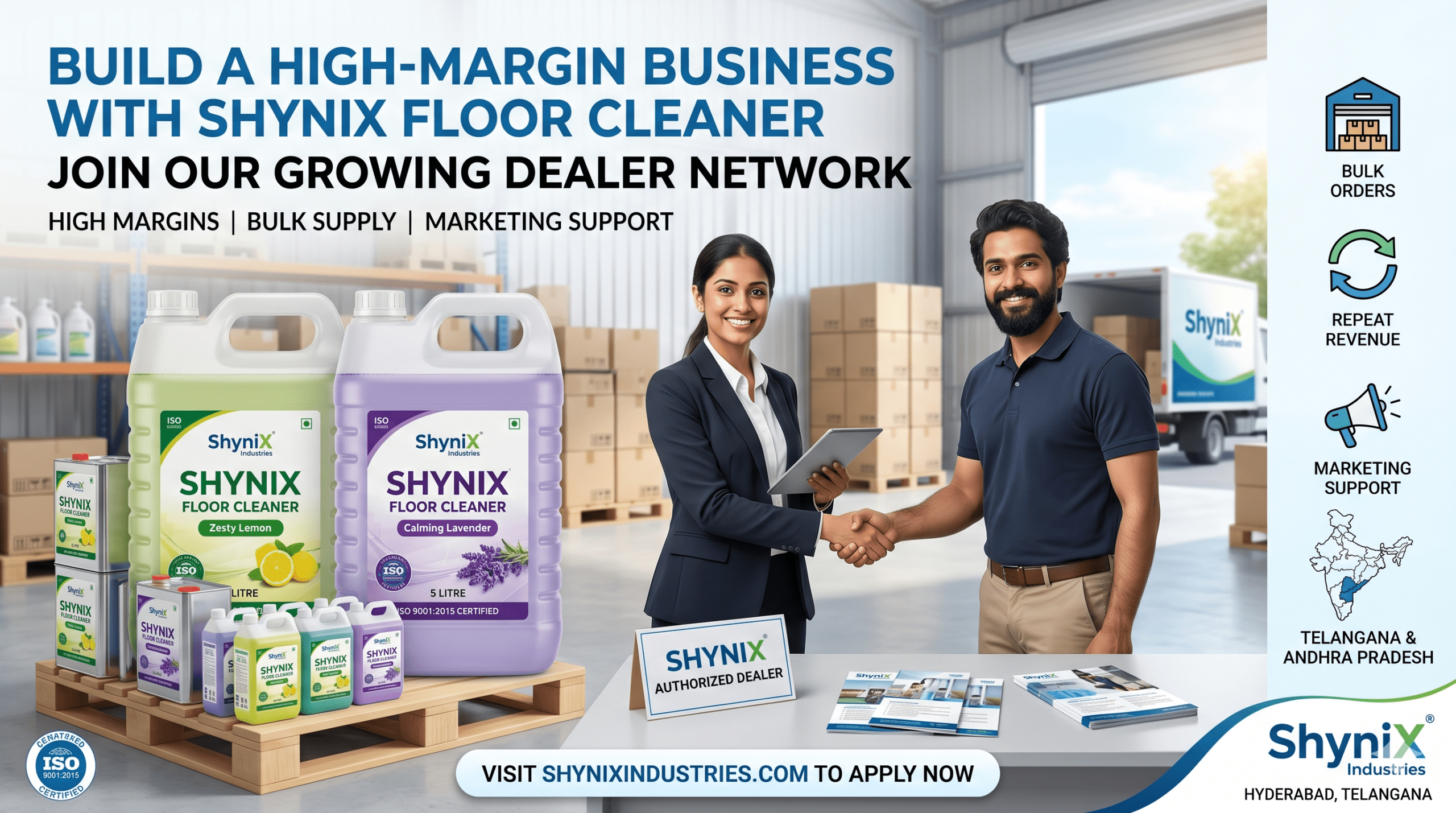 The Ultimate Business Opportunity! Partner with ShyniX as a Floor Cleaner Distributor.